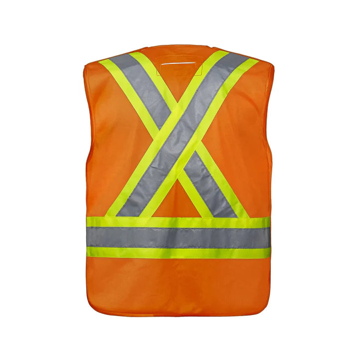 Customized CX2 Hi-Vis Vanguard - Tricot Hi-Vis 5 Point Tear-Away Vest - Dual Sized