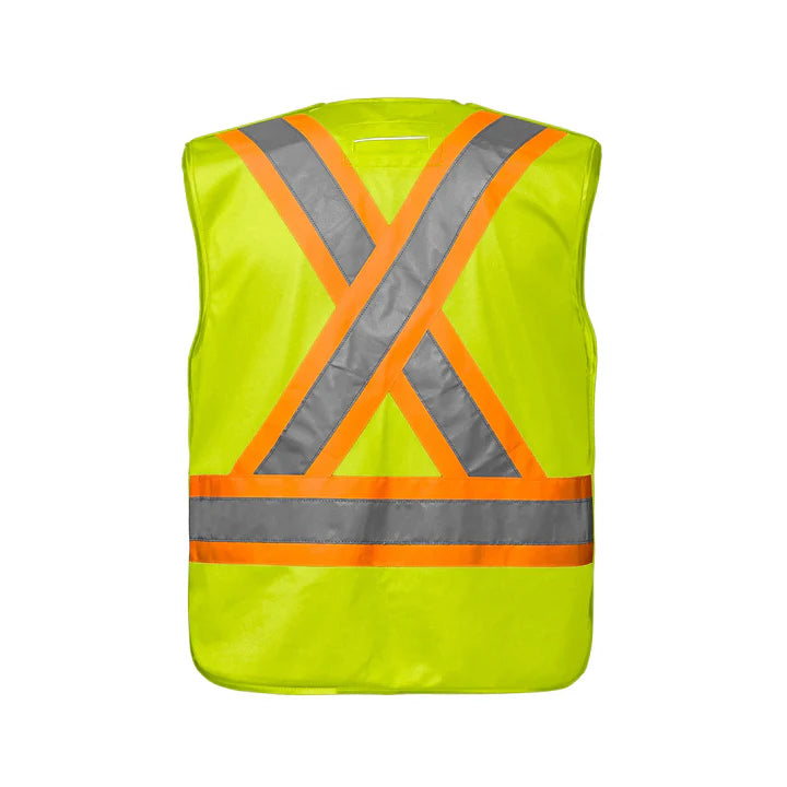 Customized CX2 Hi-Vis Vanguard - Tricot Hi-Vis 5 Point Tear-Away Vest - Dual Sized
