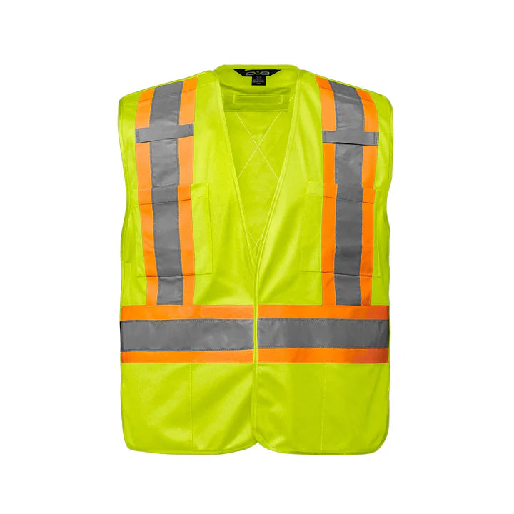 Customized CX2 Hi-Vis Vanguard - Tricot Hi-Vis 5 Point Tear-Away Vest - Dual Sized
