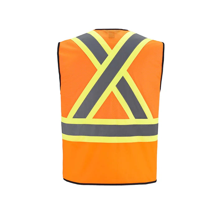 Customized CX2 Hi-Vis Scout - Hi-Vis Zipper Front Vest