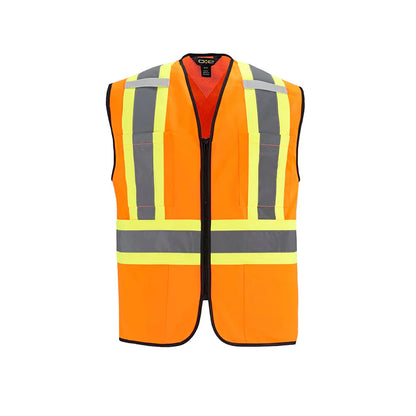 Customized CX2 Hi-Vis Scout - Hi-Vis Zipper Front Vest
