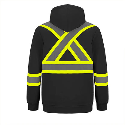 Customized CX2 Hi-Vis Infinity - Hi-Vis Full Zip Hooded Sweatshirt w/ Detachable Hood
