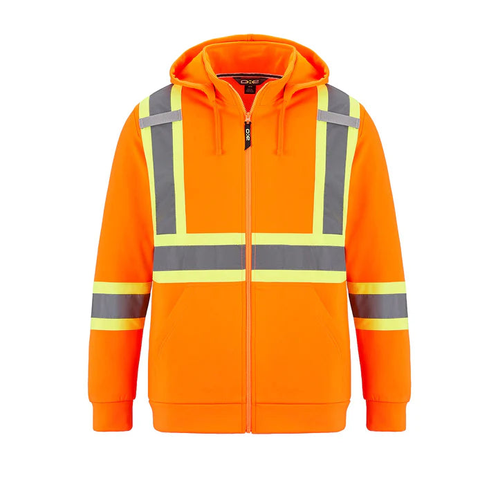 Customized CX2 Hi-Vis Infinity - Hi-Vis Full Zip Hooded Sweatshirt w/ Detachable Hood
