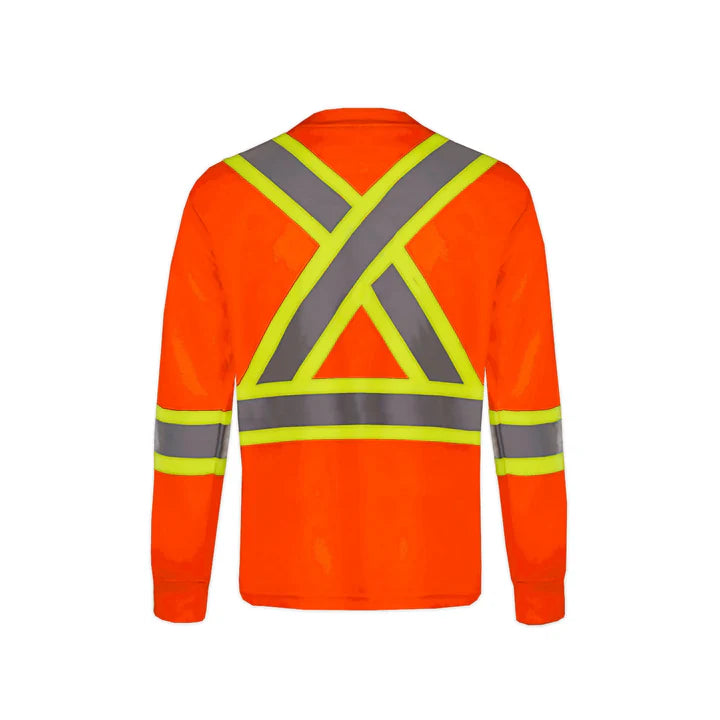 Customized CX2 Hi-Vis Beacon - Long Sleeve Hi-Vis T-Shirt
