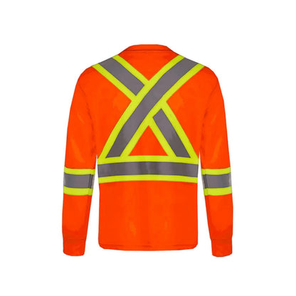 Customized CX2 Hi-Vis Beacon - Long Sleeve Hi-Vis T-Shirt