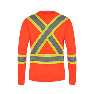 Customized CX2 Hi-Vis Lookout - Long Sleeve Hi-Vis T-Shirt