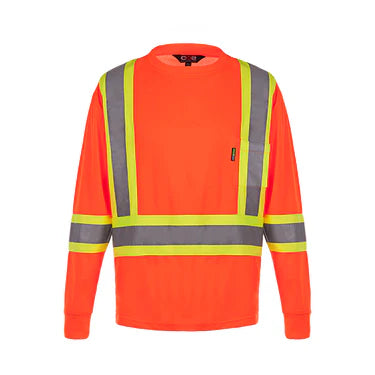 Customized CX2 Hi-Vis Lookout - Long Sleeve Hi-Vis T-Shirt