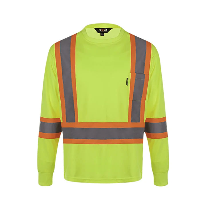 Customized CX2 Hi-Vis Lookout - Long Sleeve Hi-Vis T-Shirt