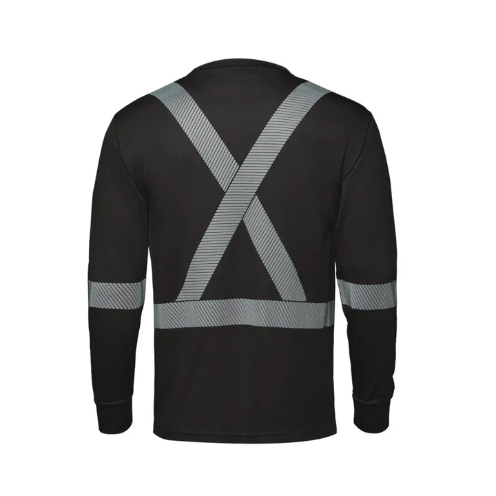 Customized CX2 Hi-Vis VOLT - Long Sleeve Hi-VIS T-Shirt with Segmented Stripes