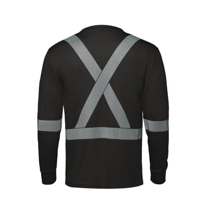 Customized CX2 Hi-Vis VOLT - Long Sleeve Hi-VIS T-Shirt with Segmented Stripes
