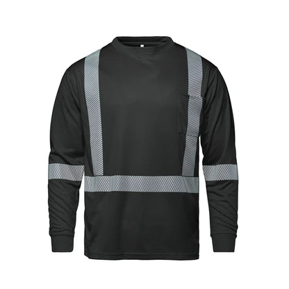 Customized CX2 Hi-Vis VOLT - Long Sleeve Hi-VIS T-Shirt with Segmented Stripes