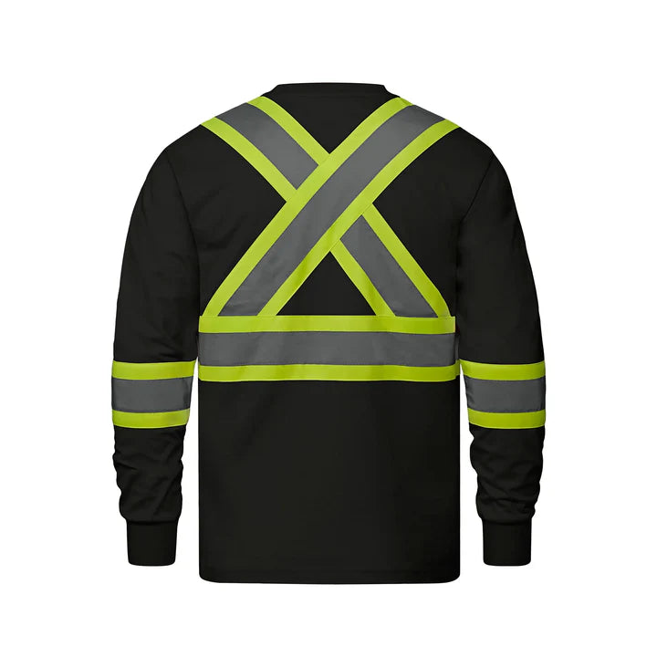 Customized CX2 Hi-Vis Paramount - Cotton Long Sleeve Hi-Vis T-Shirt