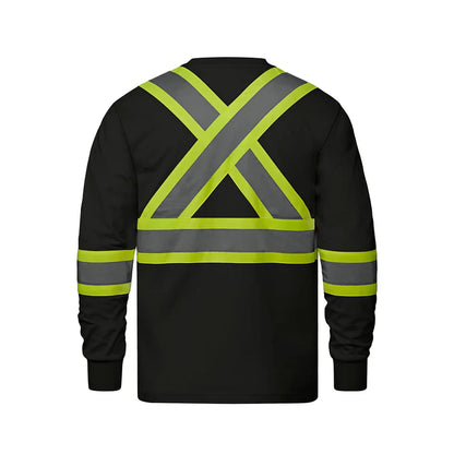Customized CX2 Hi-Vis Paramount - Cotton Long Sleeve Hi-Vis T-Shirt