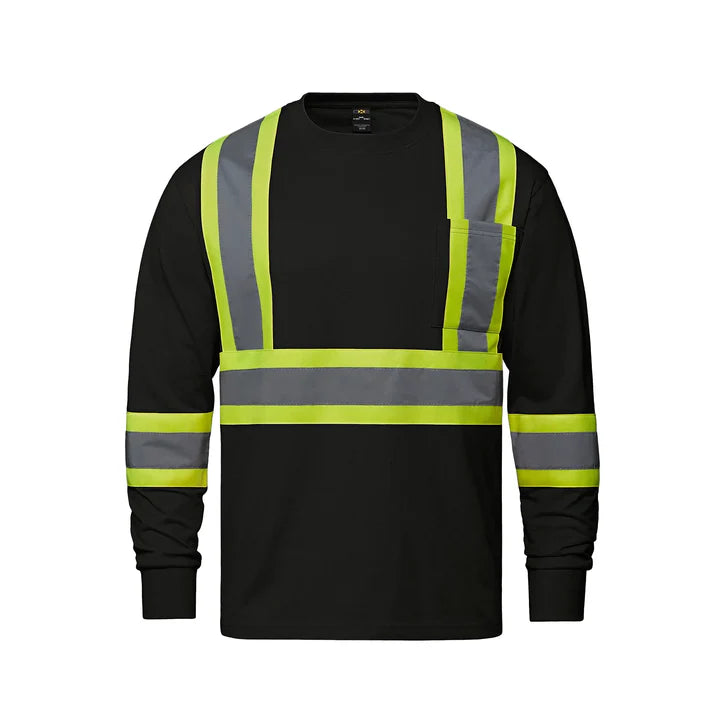 Customized CX2 Hi-Vis Paramount - Cotton Long Sleeve Hi-Vis T-Shirt