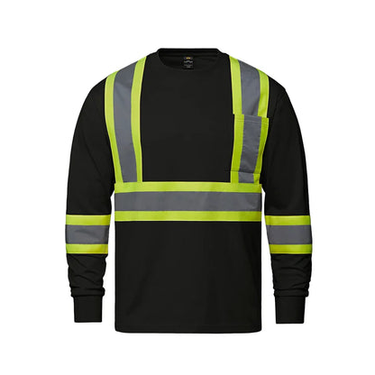 Customized CX2 Hi-Vis Paramount - Cotton Long Sleeve Hi-Vis T-Shirt