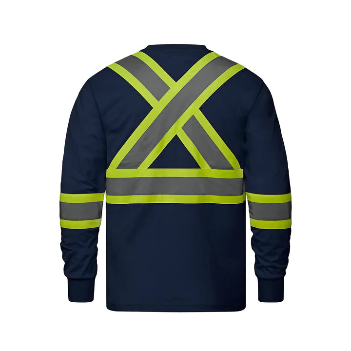 Customized CX2 Hi-Vis Paramount - Cotton Long Sleeve Hi-Vis T-Shirt