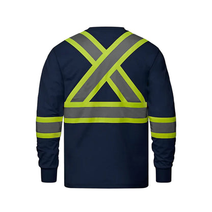Customized CX2 Hi-Vis Paramount - Cotton Long Sleeve Hi-Vis T-Shirt