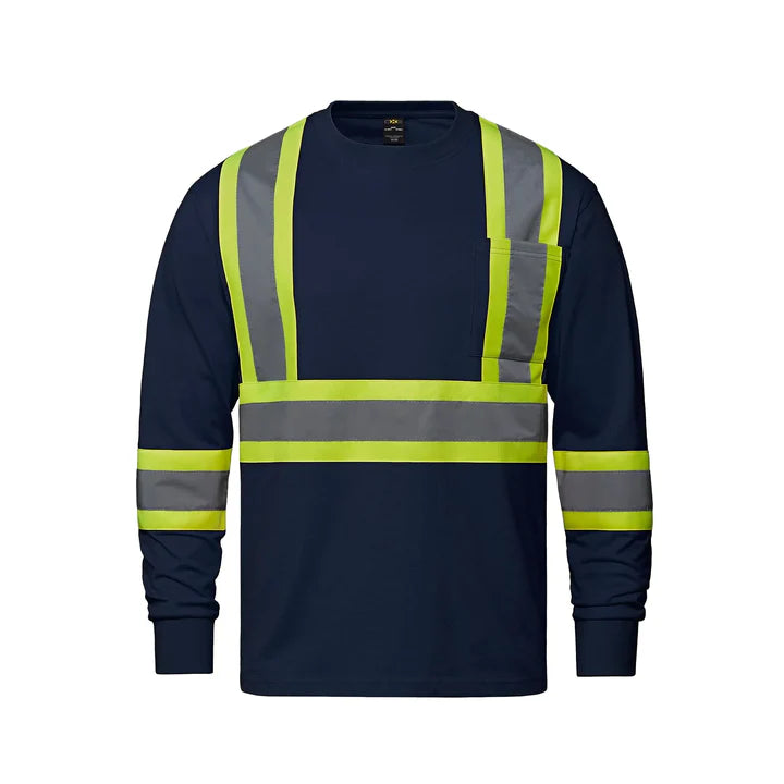 Customized CX2 Hi-Vis Paramount - Cotton Long Sleeve Hi-Vis T-Shirt