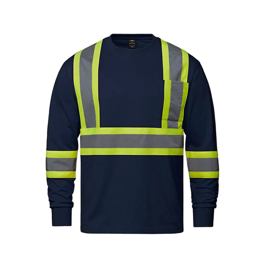 Customized CX2 Hi-Vis Paramount - Cotton Long Sleeve Hi-Vis T-Shirt