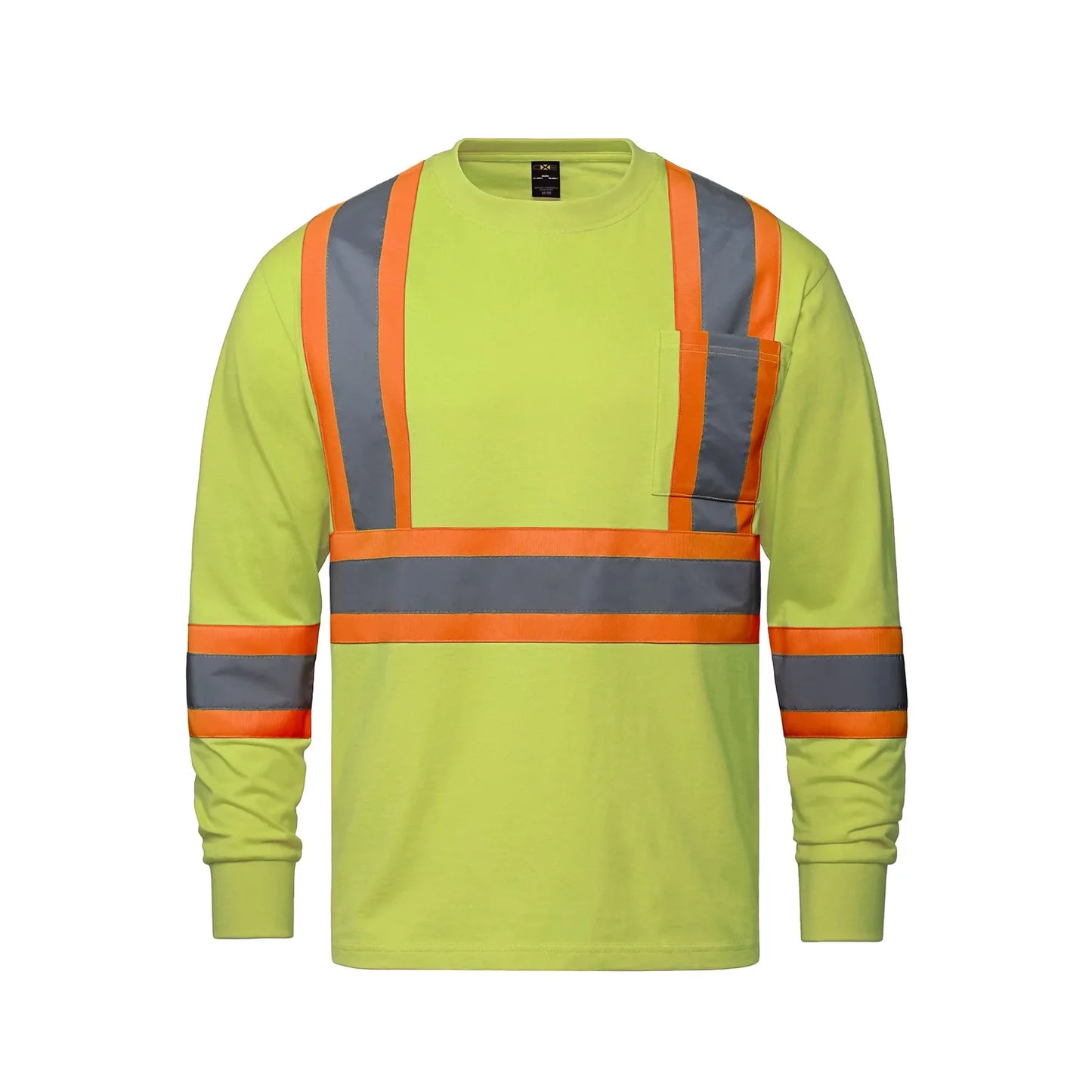 Customized CX2 Hi-Vis Paramount - Cotton Long Sleeve Hi-Vis T-Shirt
