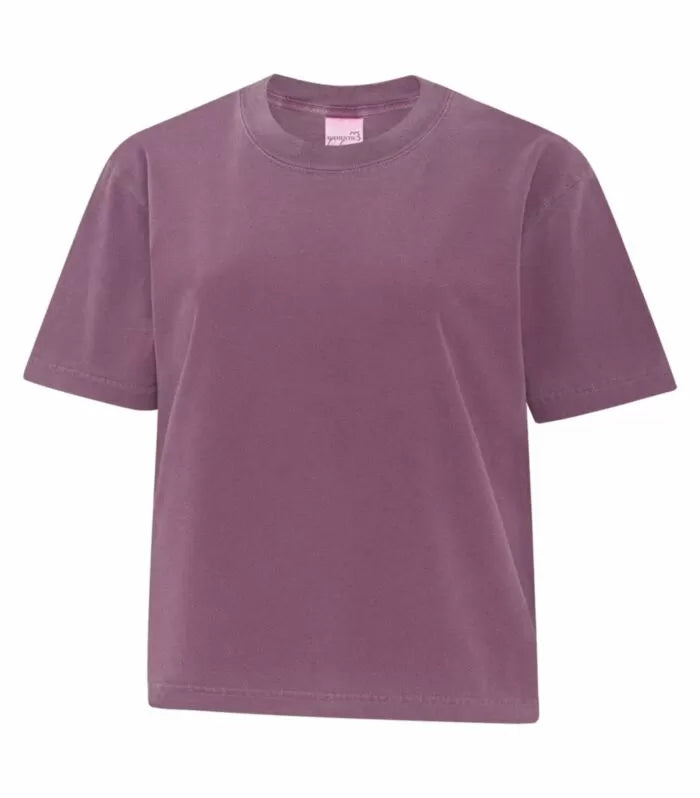 Customized Ladies ATC Authentic Colours™ Garment-Dyed Heavyweight Boxy Tee 1700L