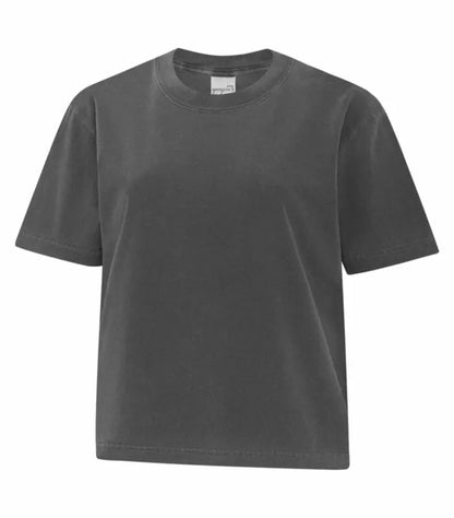 Customized Ladies ATC Authentic Colours™ Garment-Dyed Heavyweight Boxy Tee 1700L