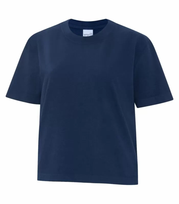 Customized Ladies ATC Authentic Colours™ Garment-Dyed Heavyweight Boxy Tee 1700L