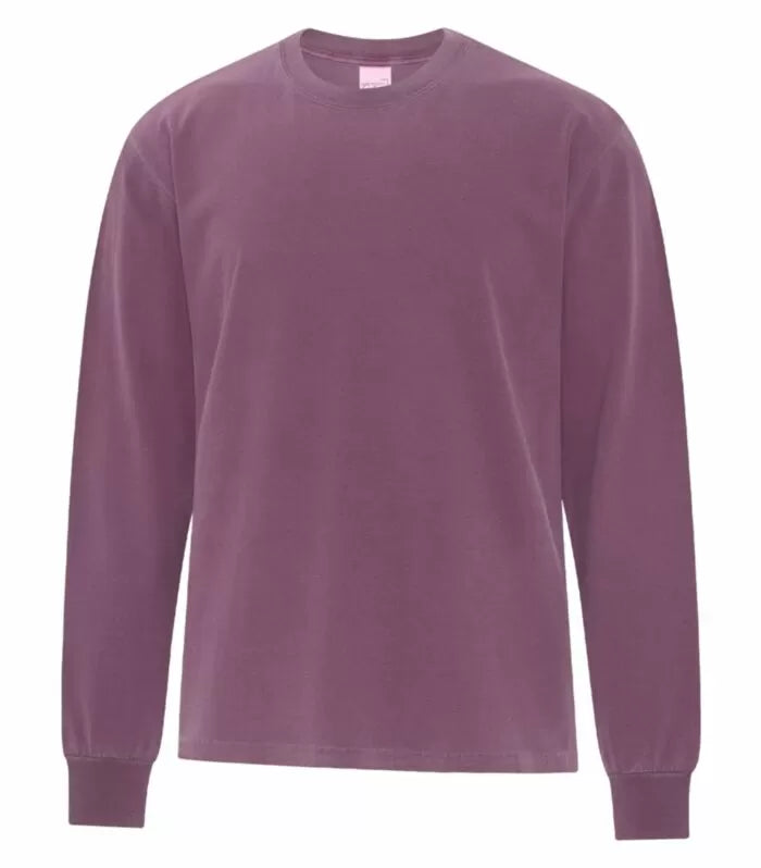 Customized ATC Authentic Colours™ Garment-Dyed Heavyweight Long Sleeve Tee 1715