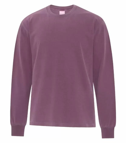 Customized ATC Authentic Colours™ Garment-Dyed Heavyweight Long Sleeve Tee 1715