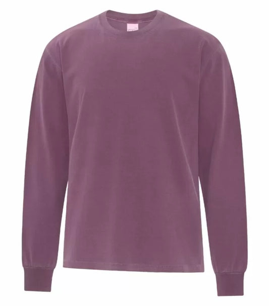 Customized ATC Authentic Colours™ Garment-Dyed Heavyweight Long Sleeve Tee 1715