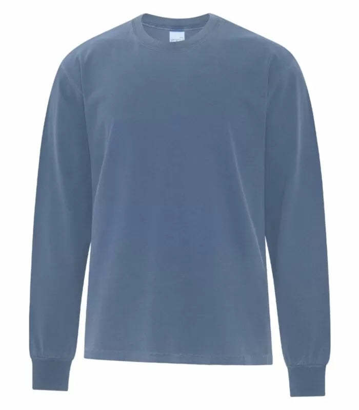 Customized ATC Authentic Colours™ Garment-Dyed Heavyweight Long Sleeve Tee 1715