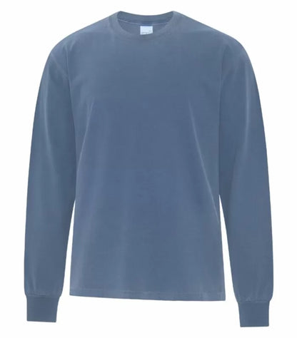 Customized ATC Authentic Colours™ Garment-Dyed Heavyweight Long Sleeve Tee 1715