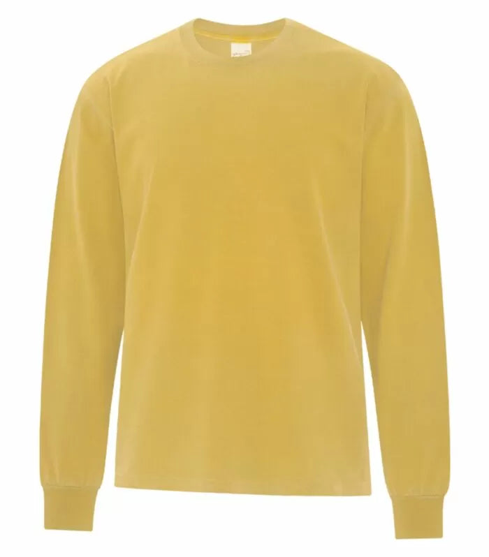 Customized ATC Authentic Colours™ Garment-Dyed Heavyweight Long Sleeve Tee 1715