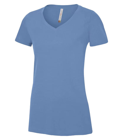 Customized Ladies ATC™ Eurospun® Ring Spun V-Neck Tee 8001L