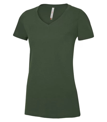 Customized Ladies ATC™ Eurospun® Ring Spun V-Neck Tee 8001L