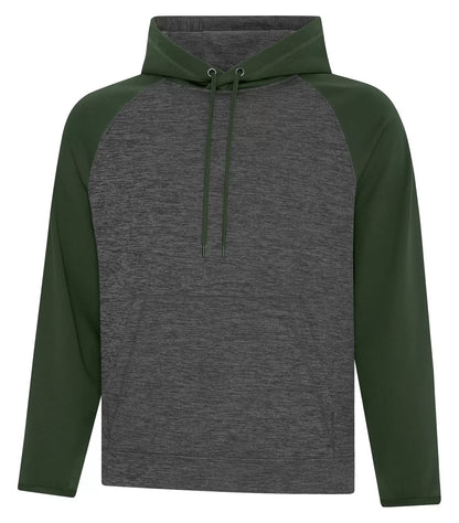 Customized Youth ATC™ Dynamic Heather Fleece Two Tone Hooded Sweatshirt Y2047