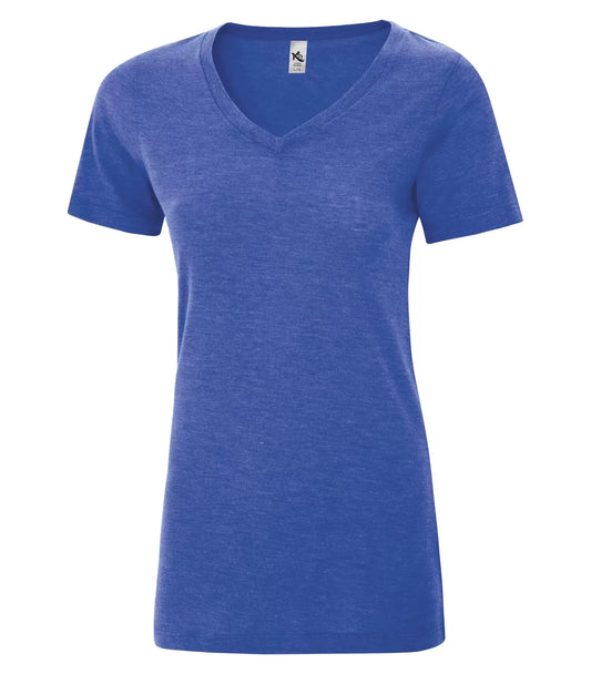 Customized Ladies KOI® Triblend V-Neck Tee 8022L