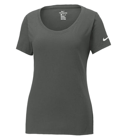 Customized Ladies Nike Dri-Fit Cotton/Poly Scoop Neck Tee 5234