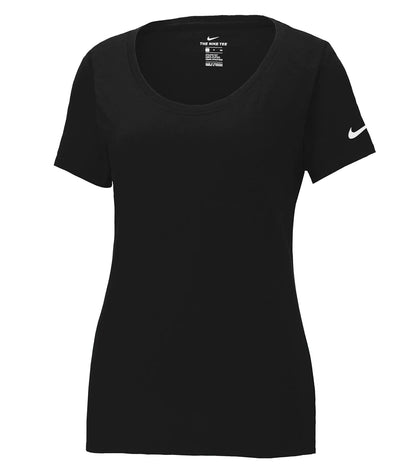 Customized Ladies Nike Dri-Fit Cotton/Poly Scoop Neck Tee 5234