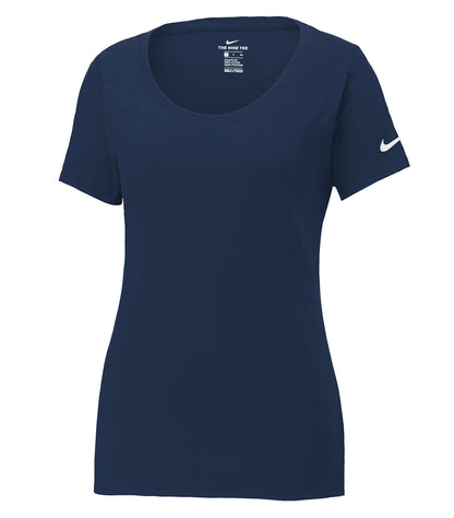 Customized Ladies Nike Dri-Fit Cotton/Poly Scoop Neck Tee 5234