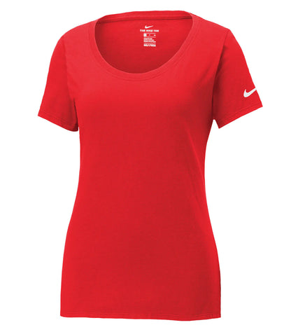 Customized Ladies Nike Dri-Fit Cotton/Poly Scoop Neck Tee 5234